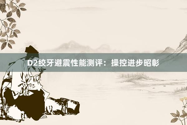 D2绞牙避震性能测评：操控进步昭彰