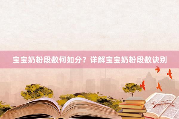 宝宝奶粉段数何如分？详解宝宝奶粉段数诀别